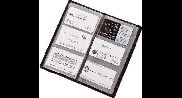 Alassio visitekaartalbum voor 120 visitekaartjes echt leder