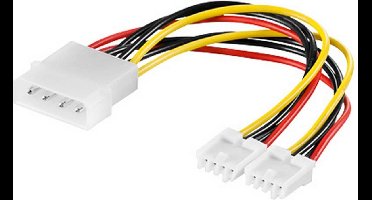 DELTACO DEL-115A, Y-kabel intern voor 2p 3.5 "