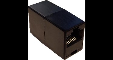 UTP FTP cat5e RJ45 | Koppelstuk internetkabel | Ethernet verlengstuk | Zwart
