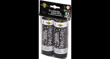 Confettikanon Party Cannon Foil Strips Zilver