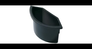 HELIT Inzetbakje - 2 liter - Kunststof - Zwart