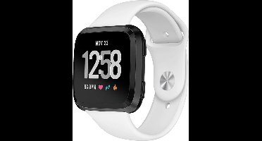Bandje geschikt voor Fitbit Versa - Wit Siliconen Band