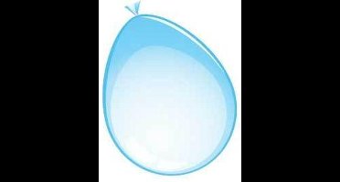 Ballonnen babyblauw (12,5cm, 100st)