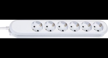 Bachmann 381.248K Stekkerdoos 6-voudig Wit Randaarde stekker 1 stuk(s)