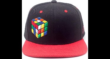 Rubik's Cube Snapback pet Coloured Rubik's Cube Zwart/Rood