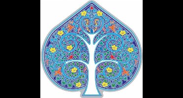 Suncatcher-sticker Tree Of Life - set van 2 stuks - 11 cm - 11 cm