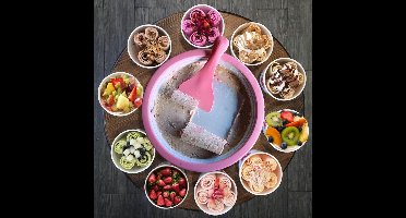 MikaMax Rolled Ice Cream Maker - Mini Rolling Ijs Grill - Ijsmachine - Ijsmaker - Maak Gemakkelijk ijs