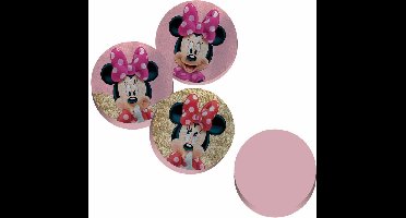 Disney Minnie Mouse Paillettes - ø36 - 3D Sierkussen - Roze