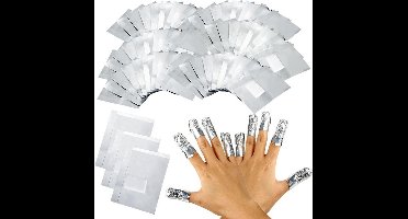 Gellak Remover folie – Gel nagellak verwijderaar – Aluminiumfolie | 100 stuks