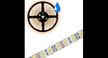 5 meter warm wit led strip - Dubbele rij - 120Leds/m - waterproof - IP67
