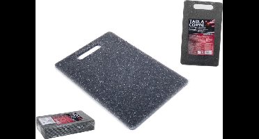 Gerimport - Snijplank keuken/voedsel - Antraciet - Kunststof - 15 x 25 cm