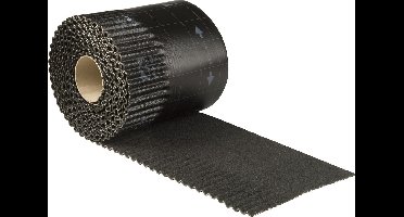 Ubbink Ubiflex loodvervanger ribbel 25cm rol=6m zwart