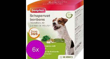 Beaphar Schapenvetbonbons Zeewier - Hondensnacks - 6 x Mini