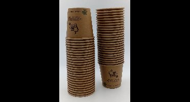 espresso bekertje Silly Times - biobased paper cups 120 ml - 50 stuks