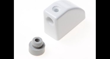 Maco aanslagdeurbuffer tbv hefschuifpui 23mm wit 42240