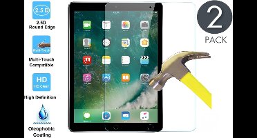 Screenprotector geschikt voor iPad 9.7 inch 2017 / 2018 - Tempered Glass Screenprotector Transparant 2,5D 9H (Gehard Glas Screen Protector - 0.3mm) - 2 Stuks