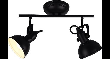 REALITY GINA - Spot - Zwart mat - excl. 2x E14 40W