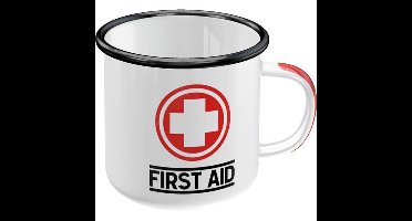 Emaille Mok First Aid - Mok Eerste Hulp