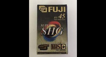 FUJI VHS-C EC45 SUPER HIGH GRADE VHS-C videocassette voor camera 45 min