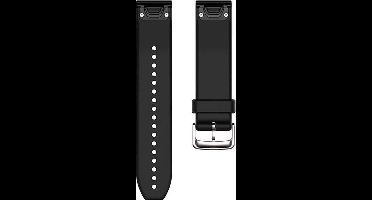 Garmin QuickFit Leren Horlogebandje - 22mm Polsbandje - Wearablebandje - Zwart Leer