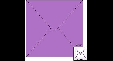 Benza Wenskaart Enveloppen - Vierkant 14 x 14 cm - Paars - 50 stuks