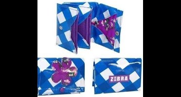 Portemonnee Blauw met Bloem