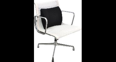 DESQ® Ergonomische rugsteun - Onderrug en Lenden | Vleugelvormig | Stevig | 50 mm dik | Soft touch stof | Bureaustoel, bank, auto