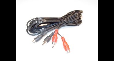 KRAM XA298 audio kabel 5 m 2 x RCA Zwart, Rood