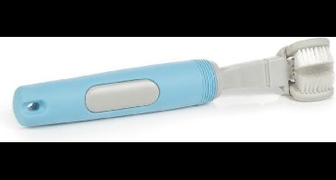Beeztees Tandenborstel - Hond - Blauw/Grijs - 17x3x3 cm