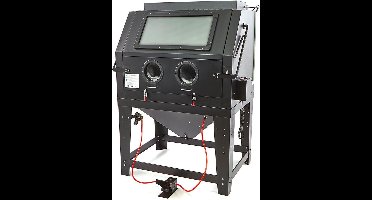 SBC 990 Straalcabine met Afzuiging CE - MAT ZWART