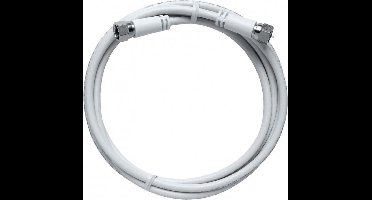 Axing Satelliet Aansluitkabel [1x F-stekker - 1x F-stekker] 1.50 m 85 dB Wit