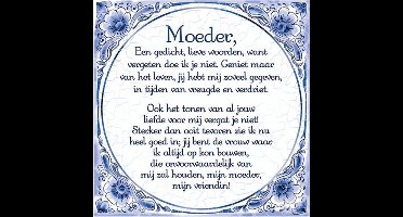 Tegels delfts blauw - Moeder