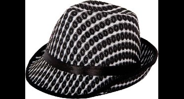 Trilby Hoed Psychedelisch Zwart