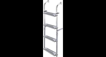 Lalizas opklapbare RVS Zwemtrap voor Spiegelmontage 785 mm