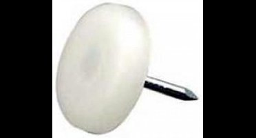 Meubelglijders Nylon wit 25 mm   12 stuks