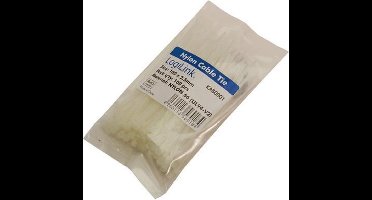 LogiLink kabelbinder, 100 x 2,5 mm, nylon, wit