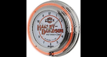 Harley-Davidson Motorcycles Double Neon Klok