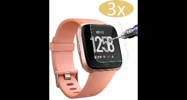 3x Screenprotector geschikt voor Fitbit Versa - GlassGuard Screen Protector