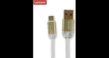 Lenovo USB Kabel naar Micro-USB kabel 2A - 1M - Wit/Goud