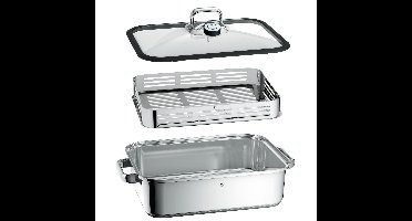 WMF Vitalis - Stoom & Braadpan - 6,5 Liter - RVS - Inductie - Met Deksel - Multifunctioneel