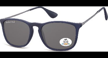 Montana MP34D- zonnebril- blauw- vierkant metalen veren- polarizerend