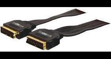 HQ Hoge Kwaliteit Platte Scart Kabel 1.50 M