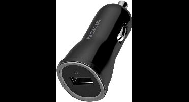 Nokia USB Autolader met MicroUSB kabel (Zwart) - DC-110C