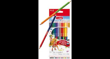 Inspiring Young set 12 dubbelpunt kleurpotloden (24 kleuren) Twin Points