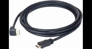 Gembird, HDMI v.1.3 90 degrees male to straight male connectors cable, gold-plated connectors, 1,8m, bulk package