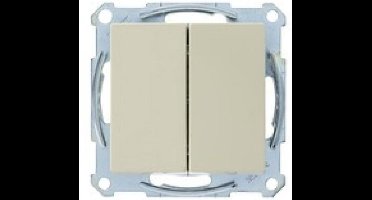 MERTEN type Atelier, dubbele wipschakelaar serie | CREME