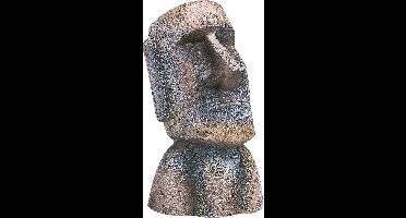 Flamingo - Aquariumdecoratie Moai - Grijs - 4.5 x 5 x 9 cm