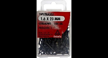 Deltafix tapijtnagels 1,6 x 23 mm - blauw - 100 gram