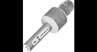 Promate VocalMic-3 Draadloze Karaoke Microfoon met ingebouwde Luidspreker (Zilver)