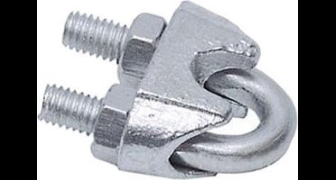 2x Staaldraadklem Kabelklem - 8mm - Gegalvaniseerd